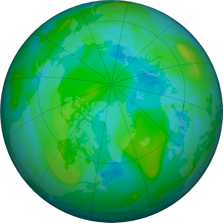 Arctic ozone map for 30 August 2019